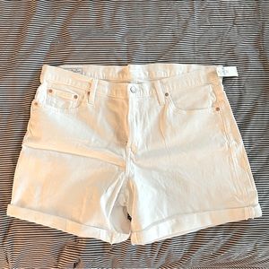 NWT Gap white denim shorts